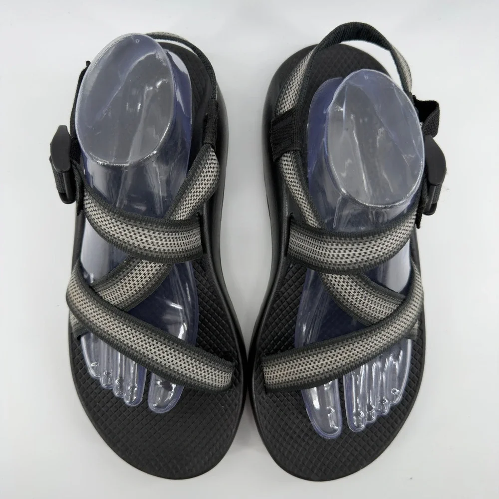 Chaco Z1 Classic Mens Sandals Size 10 Black Gray Strappy Sport Hiking Water Shoe
